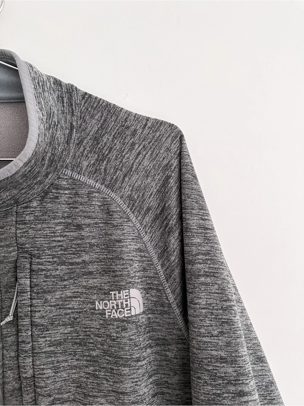 The North Face Fleece Jacket Canyonlands Full Zip Heathered Gray Men's Size L
